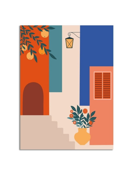 CUADRO CANVAS 30x40cm ESCALERA COLORES 1 CUADRO CANVAS 30x40cm ESCALERA COLORES 1