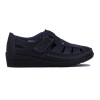 Wonder Guillermina Casual C/velcro S/ Corrida Alta - Negro Negro