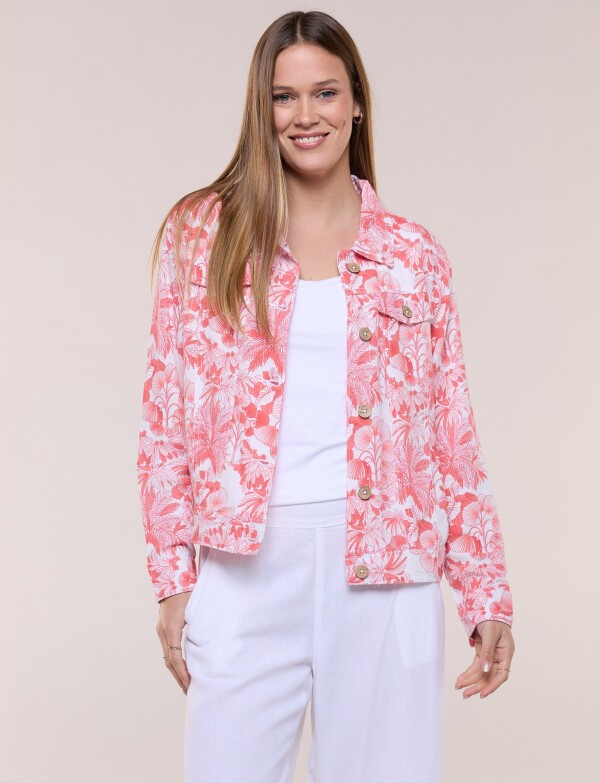 Camperita Lino CORAL/MULTI