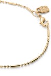 PULSERA CON BOLAS Y PIEZAS ALARGADAS BAÑADA EN ORO 18K Pulsera