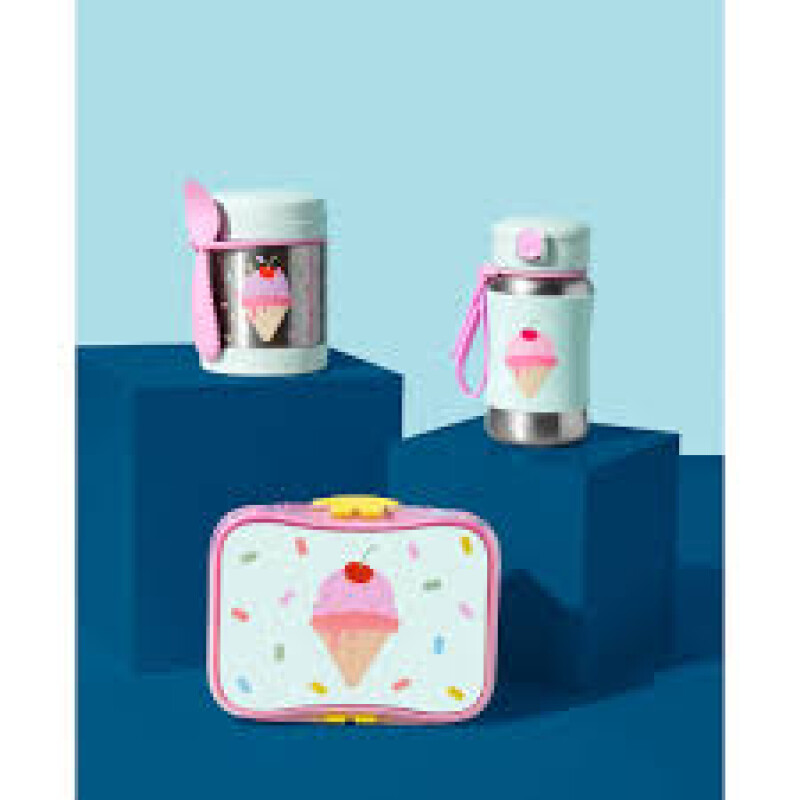 Tupper Contenedor lanchera para niños 2 en 1 Helado