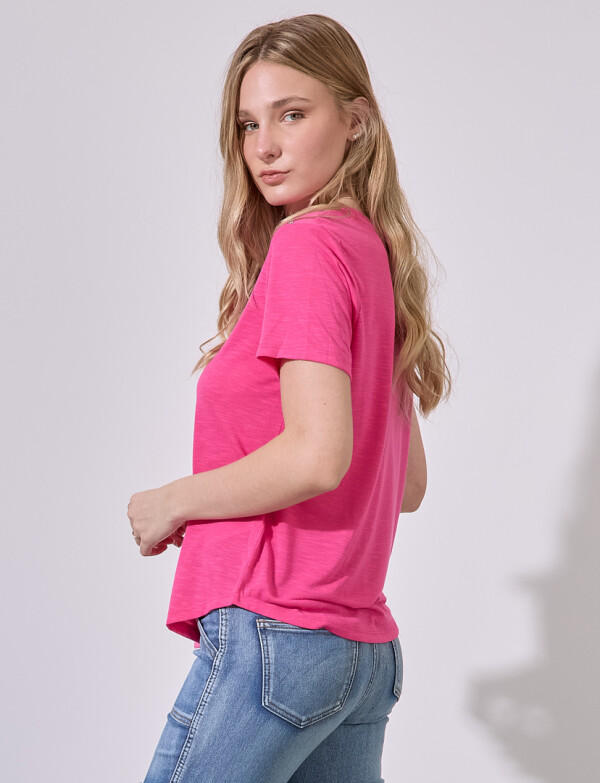 Remera Tachas FUCSIA