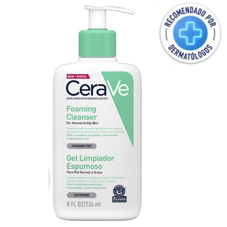 Gel limpiador espumoso de rostro y cuerpo CeraVe 236 ml Gel limpiador espumoso de rostro y cuerpo CeraVe 236 ml