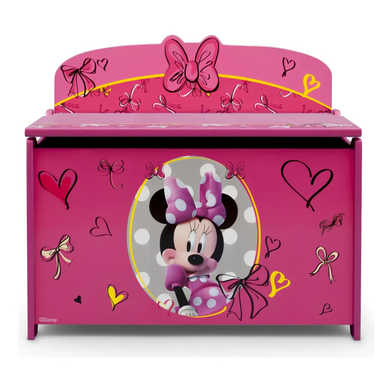 Baúl en madera Infantil para juguetes Disney Minnie Mouse Baúl en madera Infantil para juguetes Disney Minnie Mouse