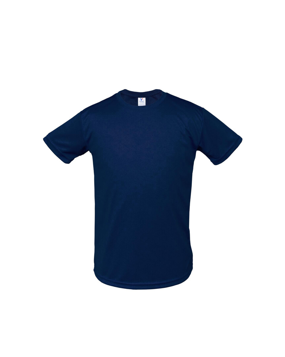 Camiseta a la base dry fit de niño - Azul Marino 