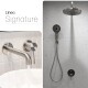 GRIFERIA JUEGO MONOCOMANDO BRUSHED NICKEL BRILLO SIGNATURE GRIS-BRUSHED NICKEL