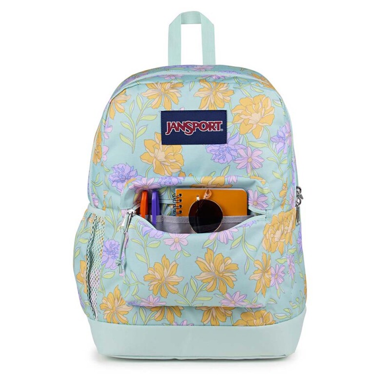 Mochila Portalaptop Cross Town Plus Faded Floral Fresh Mint