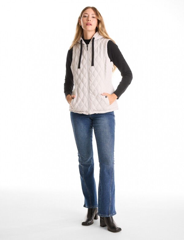 Chaleco Abrigo Capitoneado GRIS