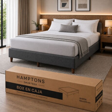 Sommier 2 Plazas Hamptons Platinum Gris