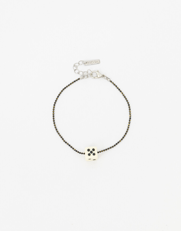 Pulseras Flexibles Color Pulsera Flexible Dado - Negro