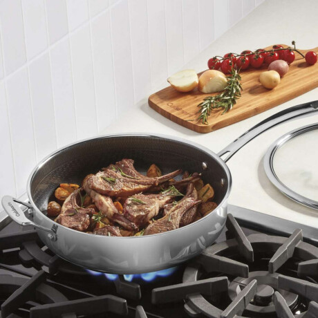 Fusionplus Hybrid Sartén Para Saltear 5 Qt Con Asas Cool Grip Y Tapa