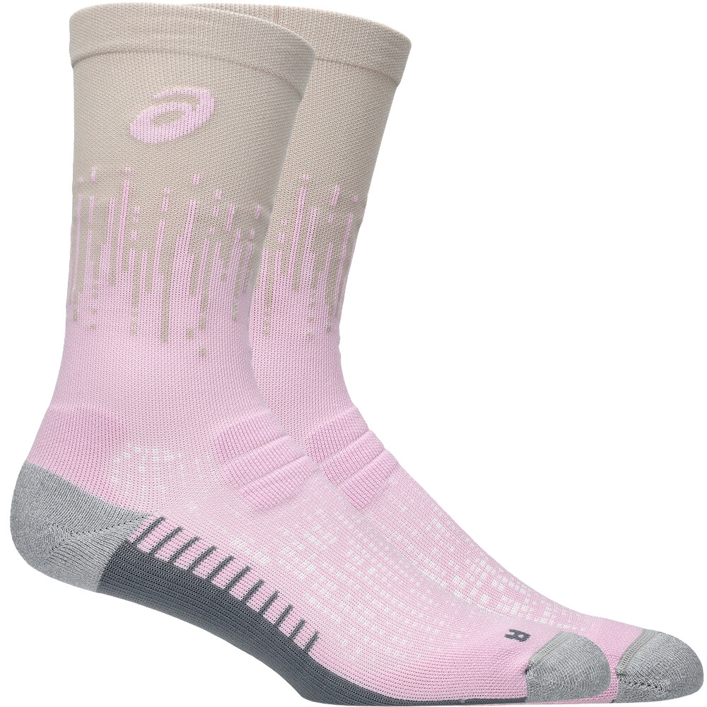 Medias Running Performance Run Sock Crew Unisex Hazy Lilac/rose Dust