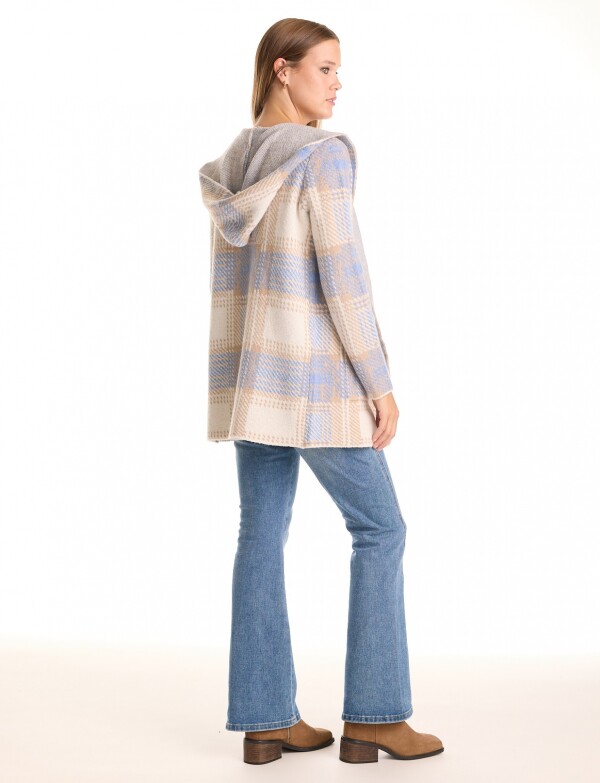 Cardigan Soft Capucha BEIGE/MULTI