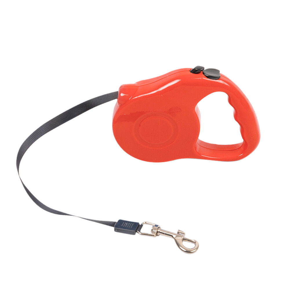 Correa Extensible Perro Automática 5 Metros Hasta 15kg Color rojo