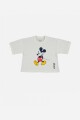 T-shirt de niña teen Mickey BLANCO