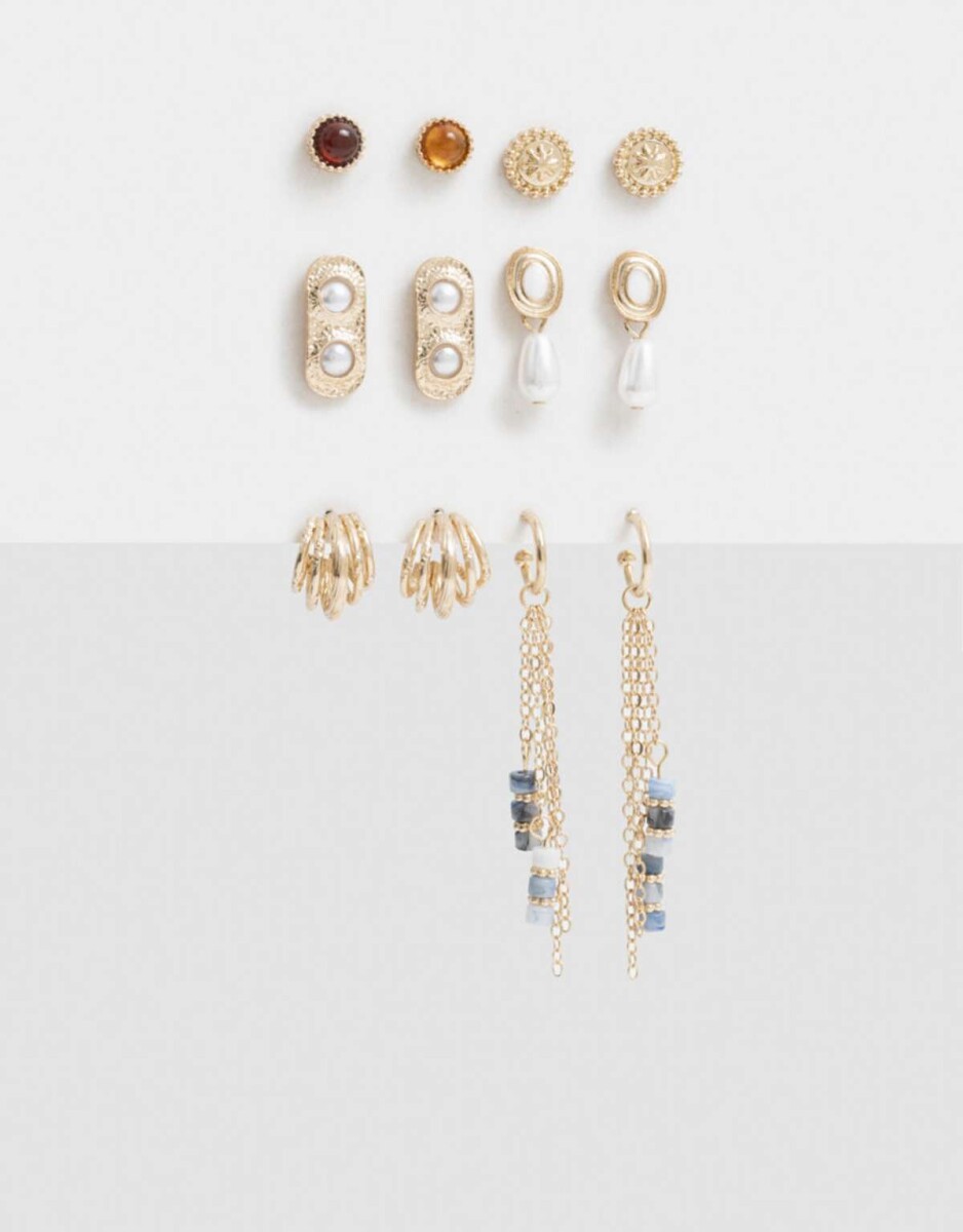 Aros Sets Resina - Dorado 