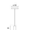 COLGANTE VINTAGE ALUM LISO NEGRO E27 1,5MTS COLGANTE VINTAGE ALUM LISO NEGRO E27 1,5MTS