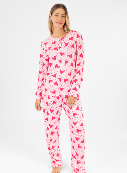 Pijama magic heart Rosado