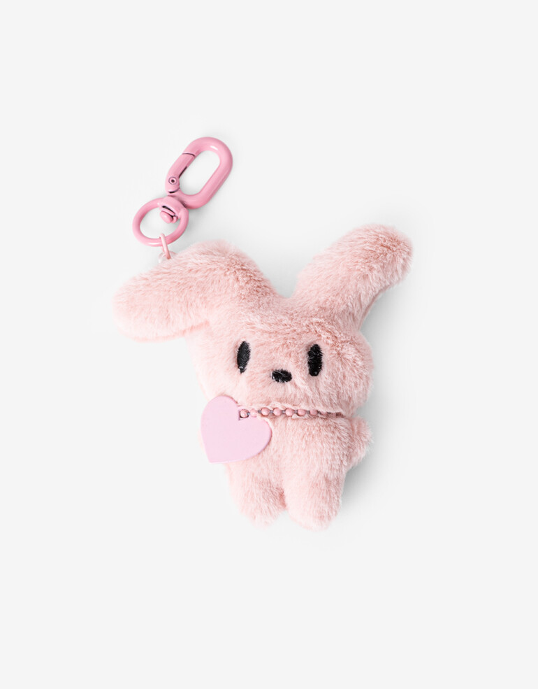 Llavero Cozy Llavero Y Bag Charm Conejo - Rosa Claro