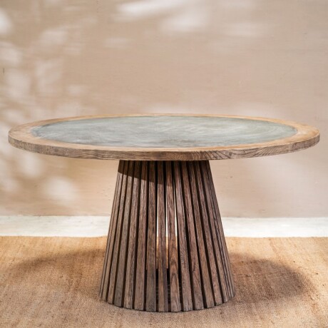 Mesa De Comedor Redonda Zinc 140 Cm U