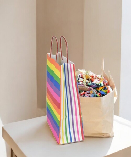 Bolsa fantasia luna 22x10x30 cm. ARCO IRIS.