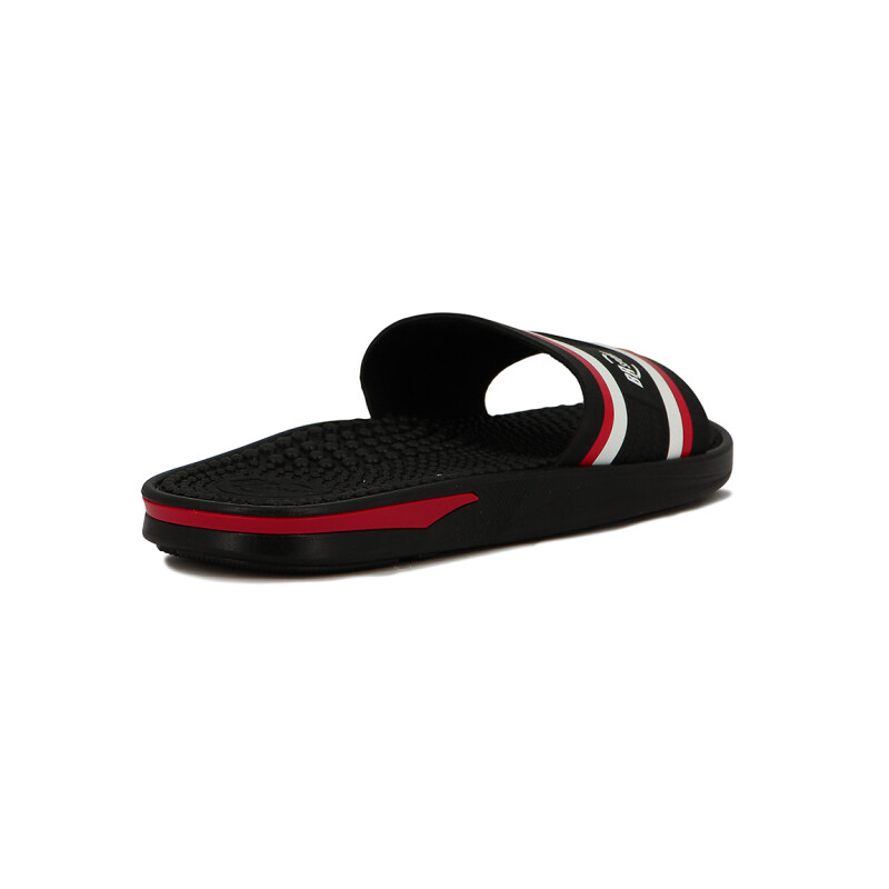 Chanclas Hombre Br Sport Tira Ancha Negro-blanco