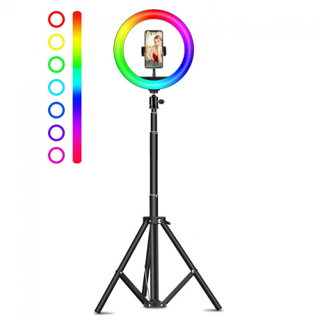 Anillo Luz Led Selfie 26cm Rgb Con Tripode 220 Cm Anillo Luz Led Selfie 26cm Rgb Con Tripode 220 Cm