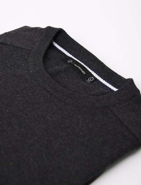 Buzo algodon Lisboa negro melange