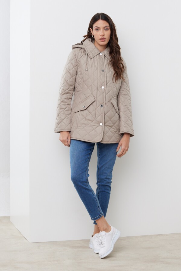 Campera Capitoneada BEIGE