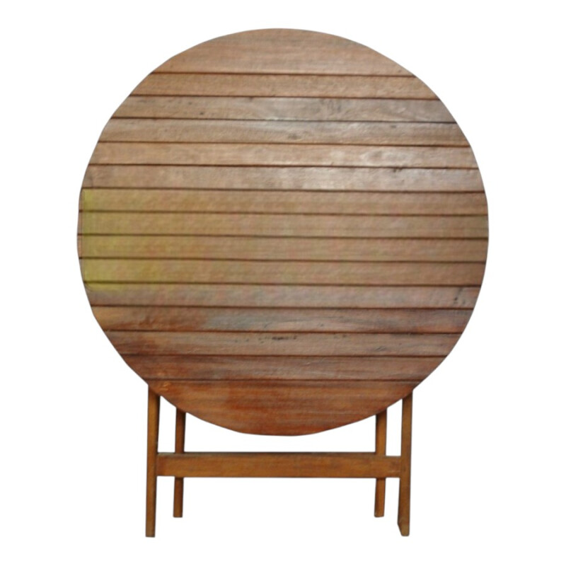 Mesa Redonda Plegable Eucaliptus 80 cm Mesa Redonda Plegable Eucaliptus 80 cm