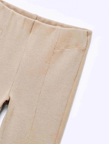 PANTALÓN INFANTIL CON ELASTANO BEIGE