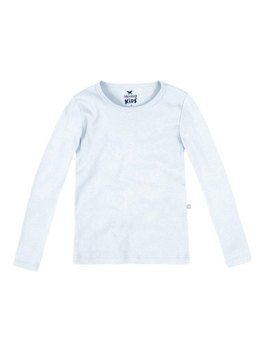 CAMISETA BÁSICA INFANTIL CON BORDADO - BLANCO 