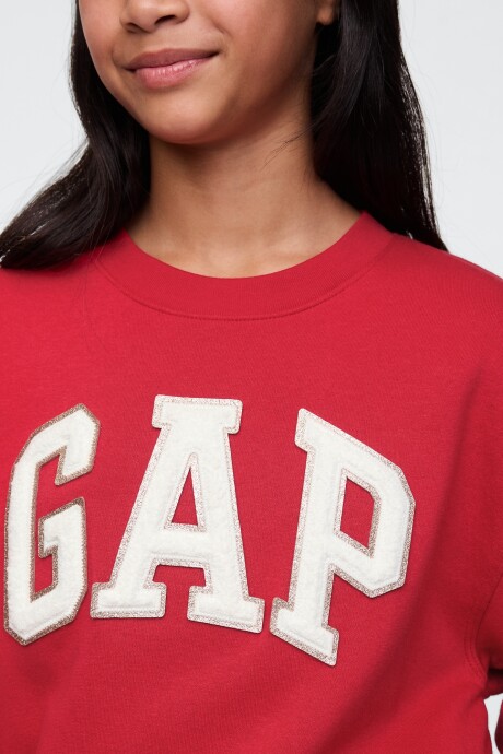 Buzo Deportivo Logo Gap Niña Modern Red
