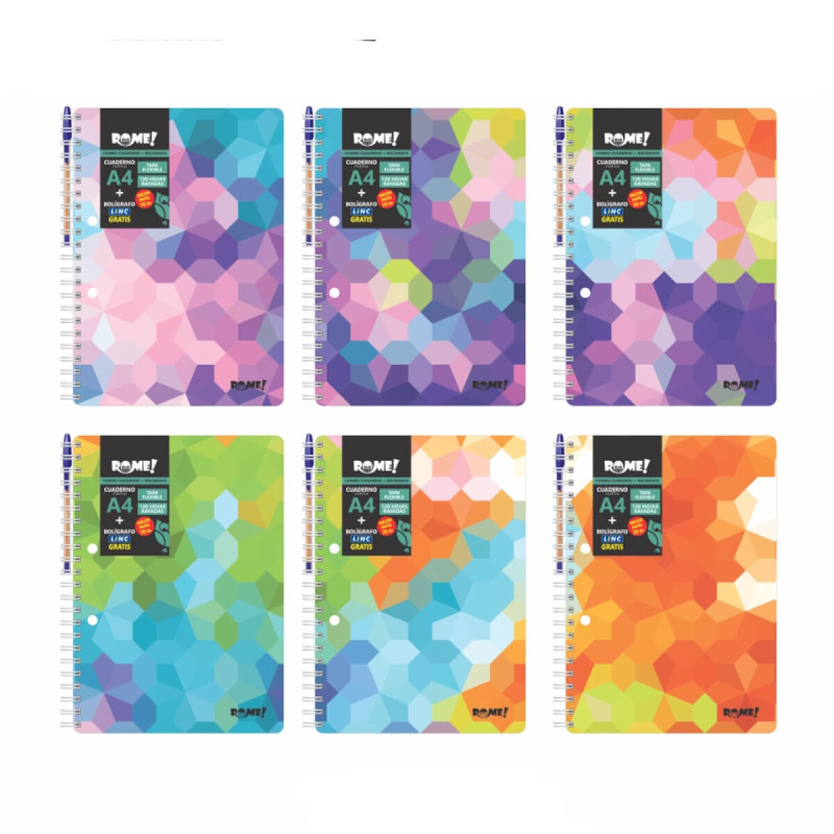 Cuadernola A4 tapa FLEX - ROME - VITRA 