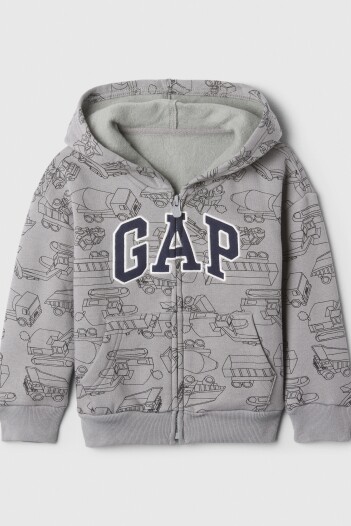 Canguro Con Cierre Logo Gap Toddler Niño Pilot Grey
