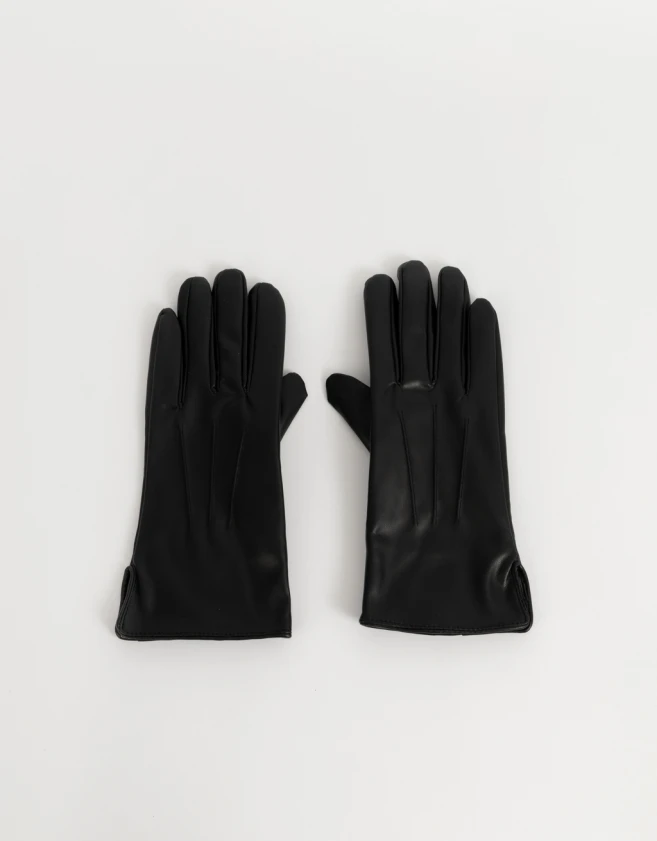 Guantes Varios Noche Guantes Con Animal Print - Negro