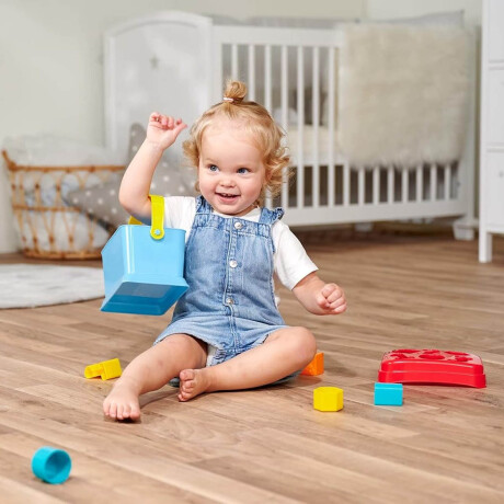 Juego Infantil 3 En 1 Encastre Apilable ABC Números - El Rey Multicolor