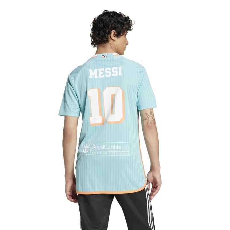 Camiseta Adidas Messi Inter Miami CF 24 Tercer Uniforme Celeste