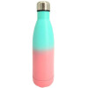 Botella térmica combinada de acero inoxidable de 500ml Verde/rosa