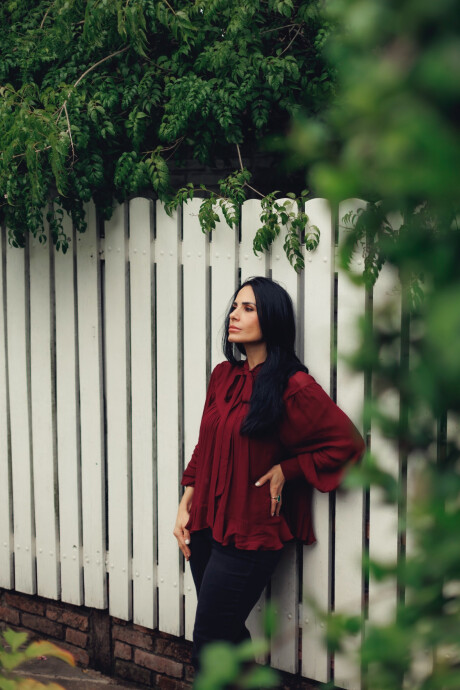 Blusa Amanda Bordeaux
