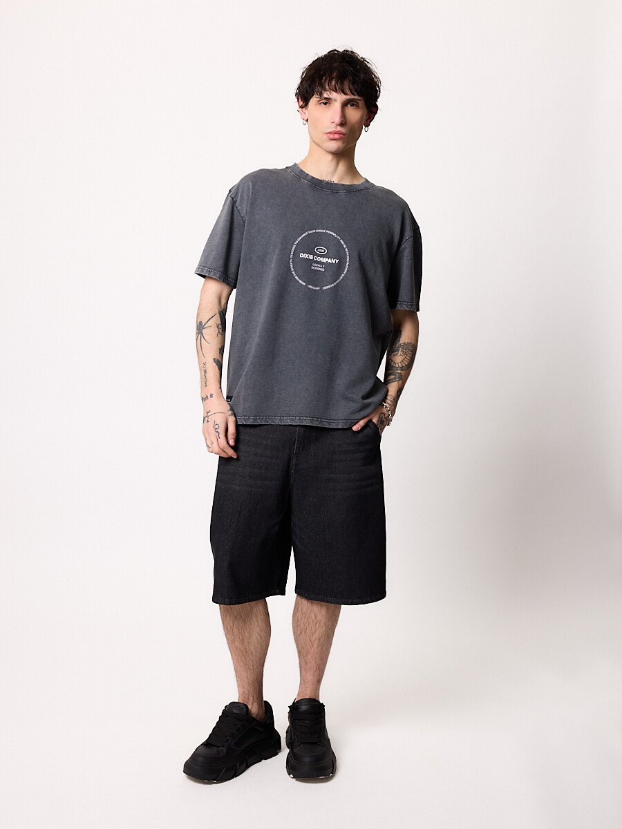 T-SHIRT M/C GURRO DIXIE Gris Oscuro