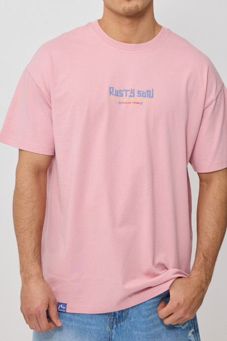 T-SHIRT EXAVI RUSTY Rosa Claro