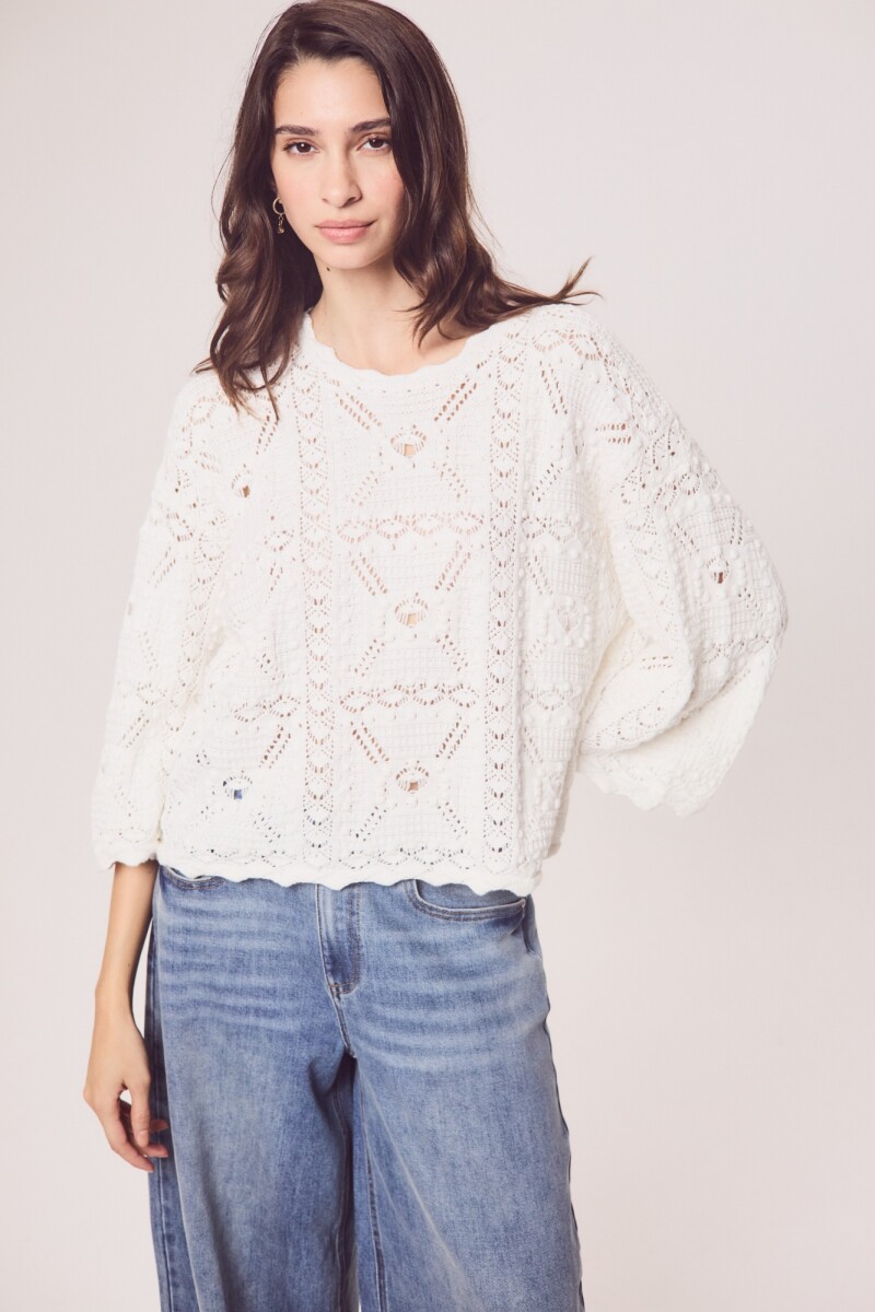 Sweater Textura Nácar