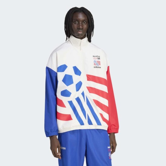 Campera Adidas Tejido Técnico Blanco