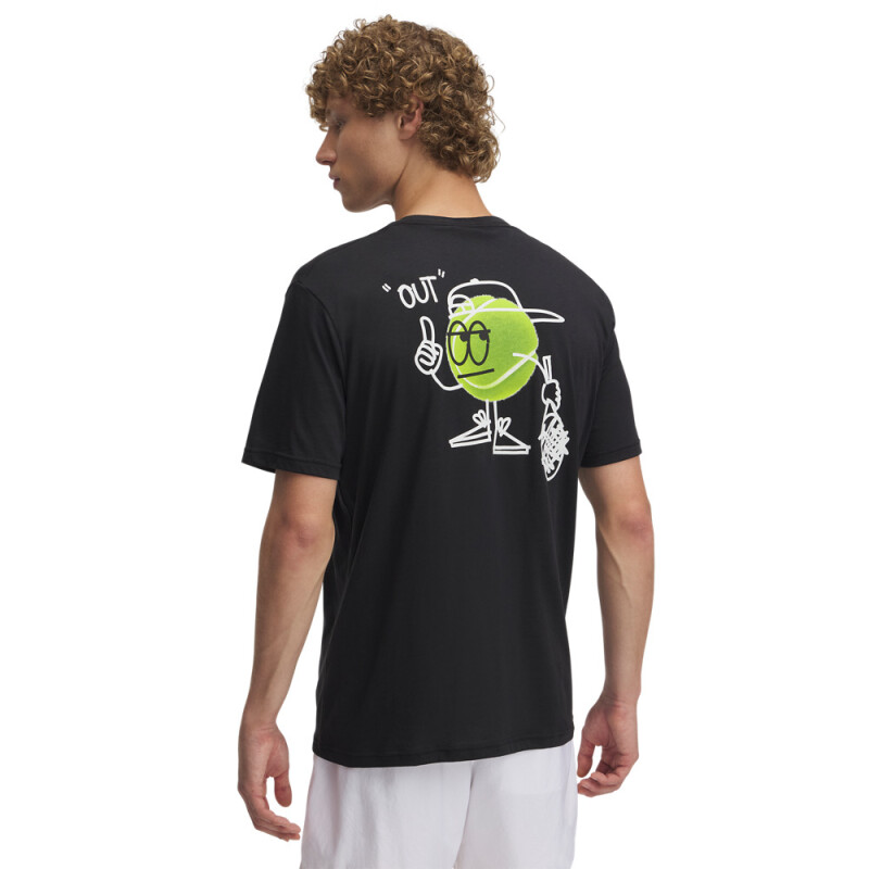 UA M 60/40S Racquet Club SS-WHT BLK-001