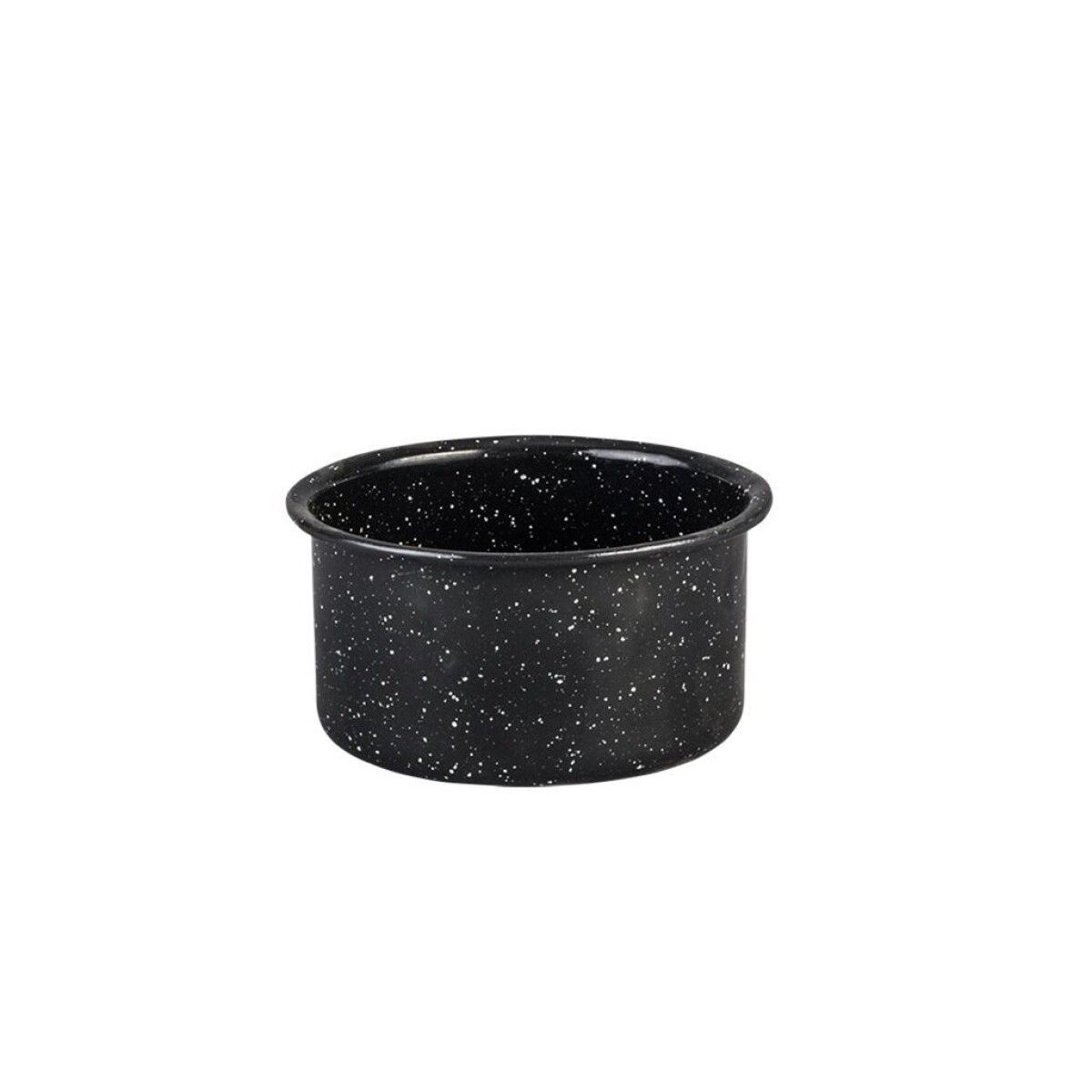 RAMEQUIN 10CM 400ML ACERO VITRIFICADO NEGRO CINSA 