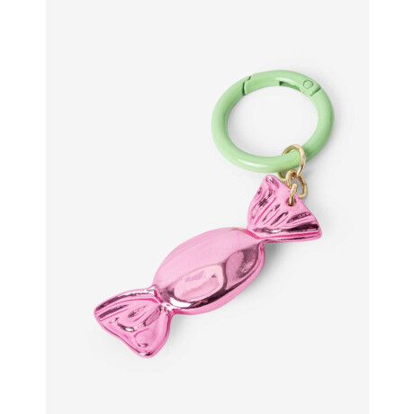 Llavero Y Bag Charm Caramelo Combinacion Bicolor