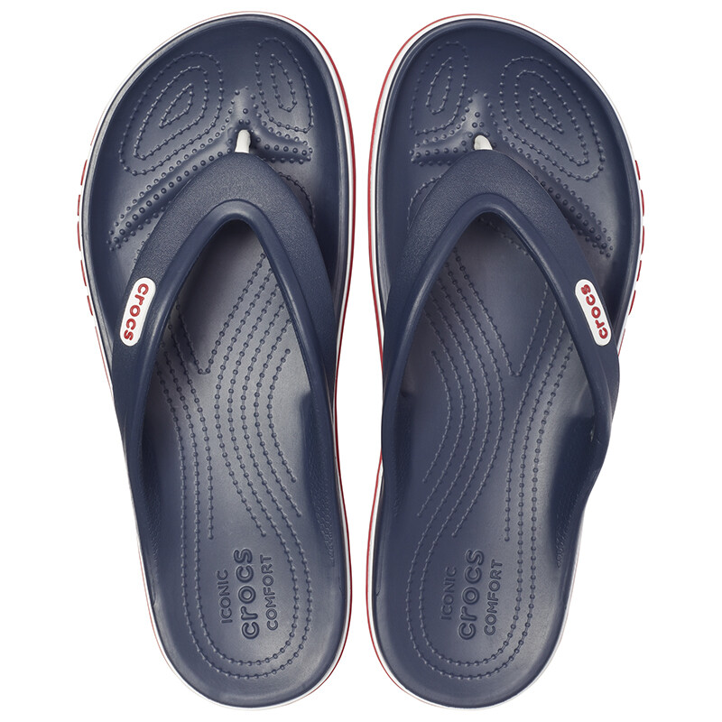 Ojotas Crocs Bayaband Flip Azul