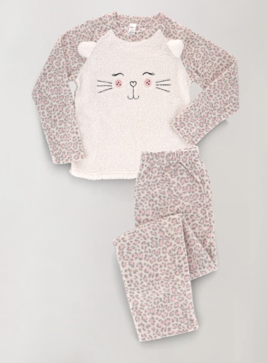 Pijama kitty kitty - Gris claro 