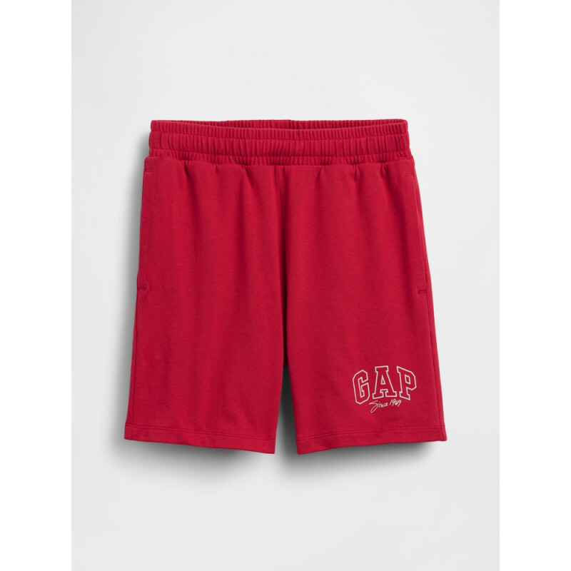 FR HW LOGO SHORT MODERN RED